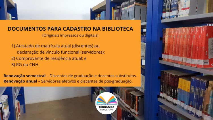 Cadastre-se na Biblioteca do Camtuc!