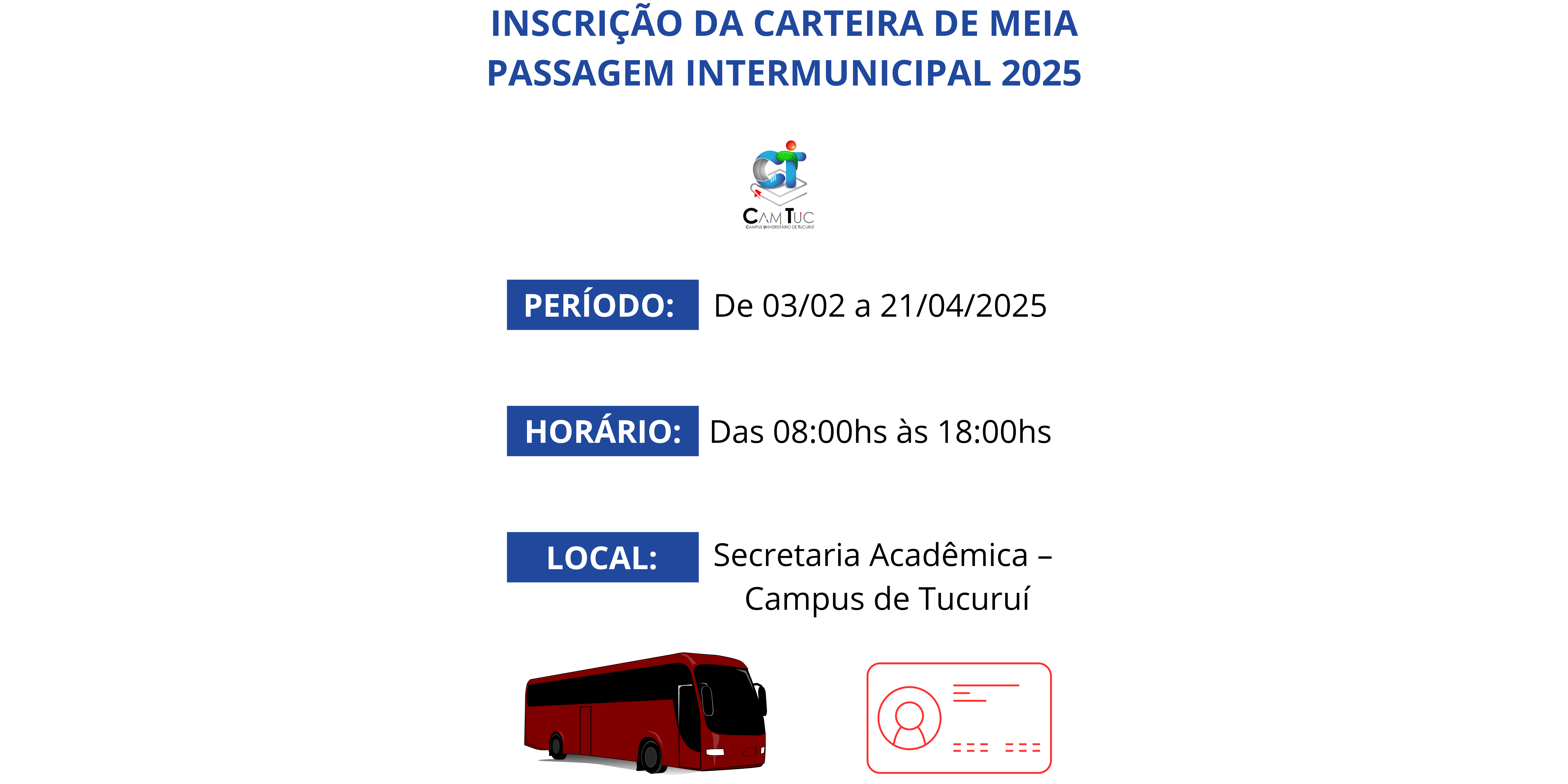 INSCRIÇÃO DA CARTEIRA DE MEIA PASSAGEM INTERMUNICIPAL 