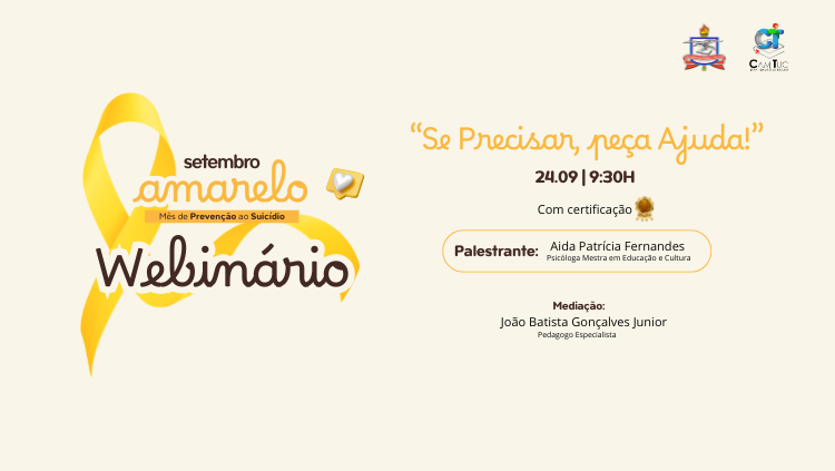 Webinário: se precisar, peça ajuda!