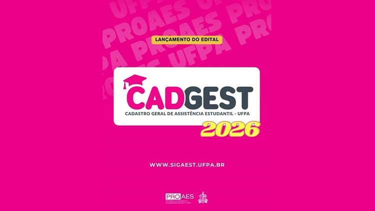 Apresentação SAGITTA UFPA MAIL SIGAA NDAE TECNOLAGO CONCURSOS E PROCESSOS SELETIVOS VESTIBULAR CAMTUC COORDENAÇÕES CONSELHO DELIBERATIVO Portarias Documentos COMISSÕES ESPECIAIS Biblioteca DIVISÕES SECRETARIAS Arquivo Divisão de Comunicação DTIC DIVISÃO DE INFRAESTRUTURA E LOGÍSTICA DIVISÃO DE AVALIAÇÃO E ENSINO (DAE) Divisão de Extensão e Pesquisa (DEP) Cursos CURSOS FLEXIBILIZADOS Agendas do Campus Programas e Projetos Links Úteis BDM RIUFPA Livro Aberto Periódicos Abertas as inscrições para o Cadastro Geral de Assistência Estudantil 2026