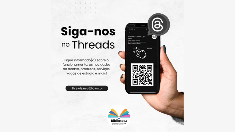 Siga a Biblioteca do Camtuc no Threads!