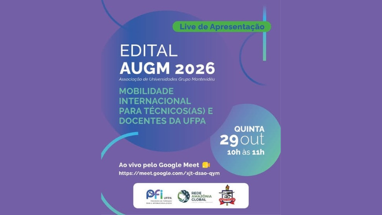 Live de Apresentação do Edital AUGM 2026: Mobilidade Internacional