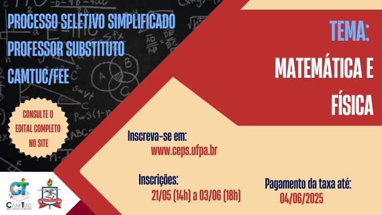 PROCESSO SELETIVO SIMPLIFICADO PROFESSOR SUBSTITUTO  CAMTUC/FEE