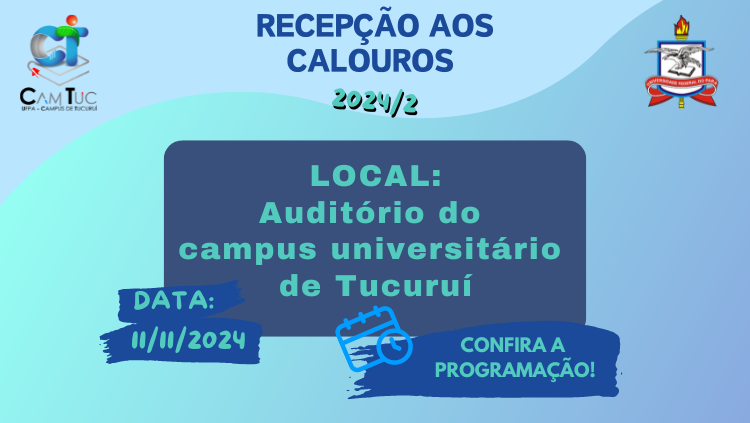 Programação da Recepção aos Calouros